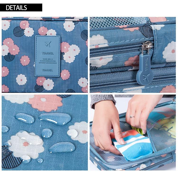 Flower Pattern Storage Shoe Bag