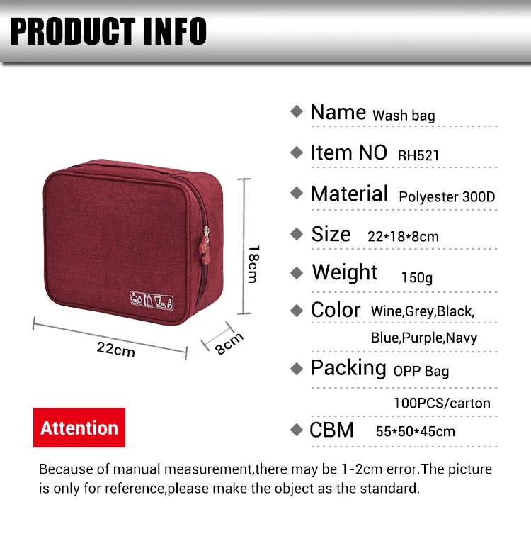 Large Hanging Travel Toiletry Bag