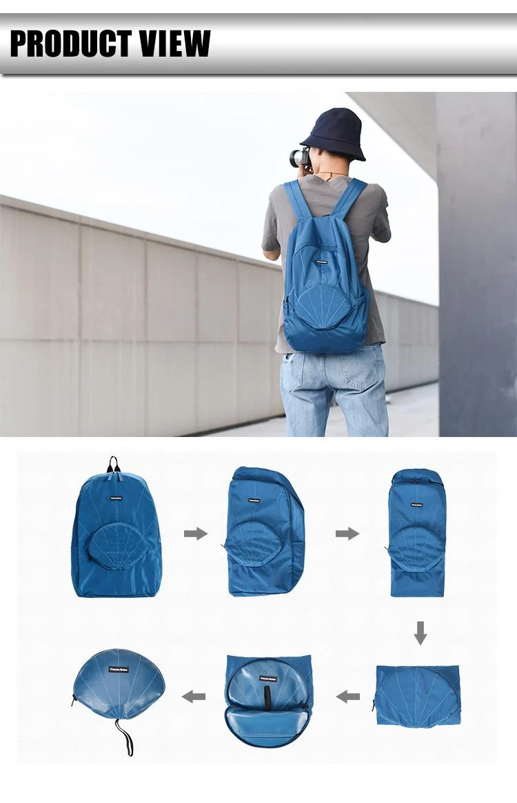 Shell Design Folding Backpack Bag