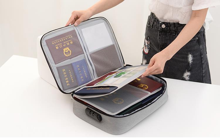 Multifunctional Document Bag With Lock