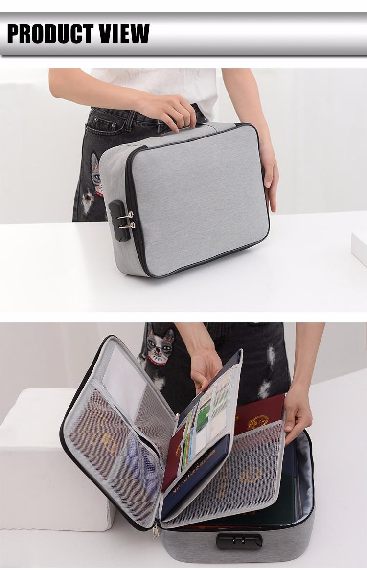 Multifunctional Document Bag With Lock
