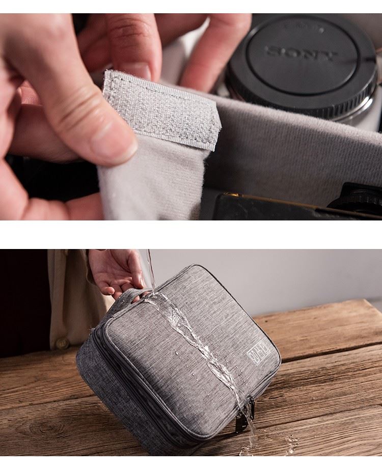 Double Layer Zipper Digital Bag
