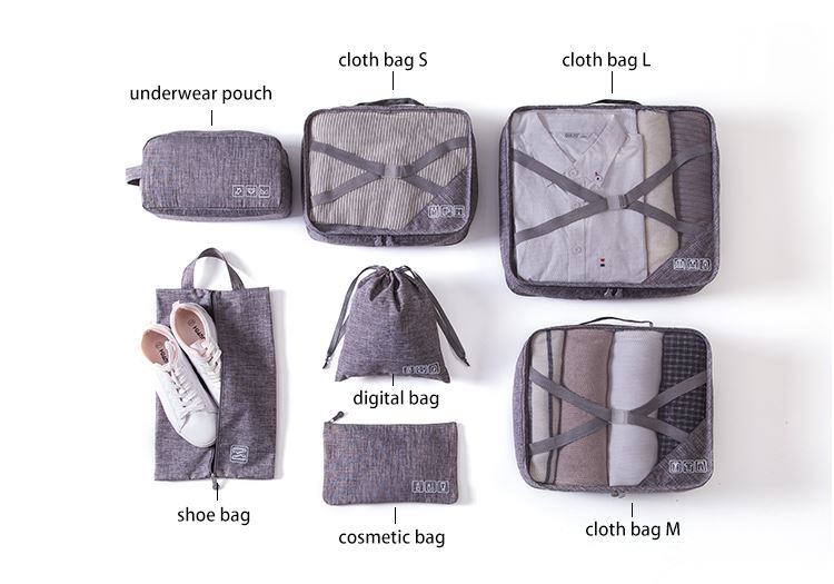 7 Pcs Travel Luggage Packing Organizers