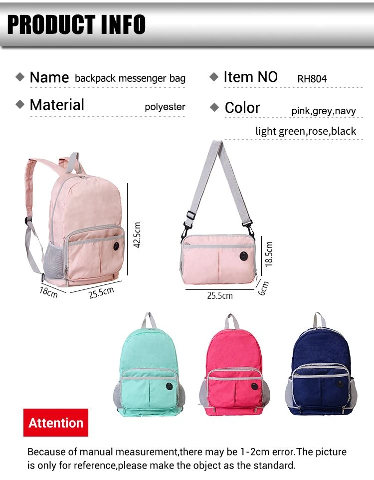 Folding Handbag School Backpack Bag Folding Handbag School Backpack Bag