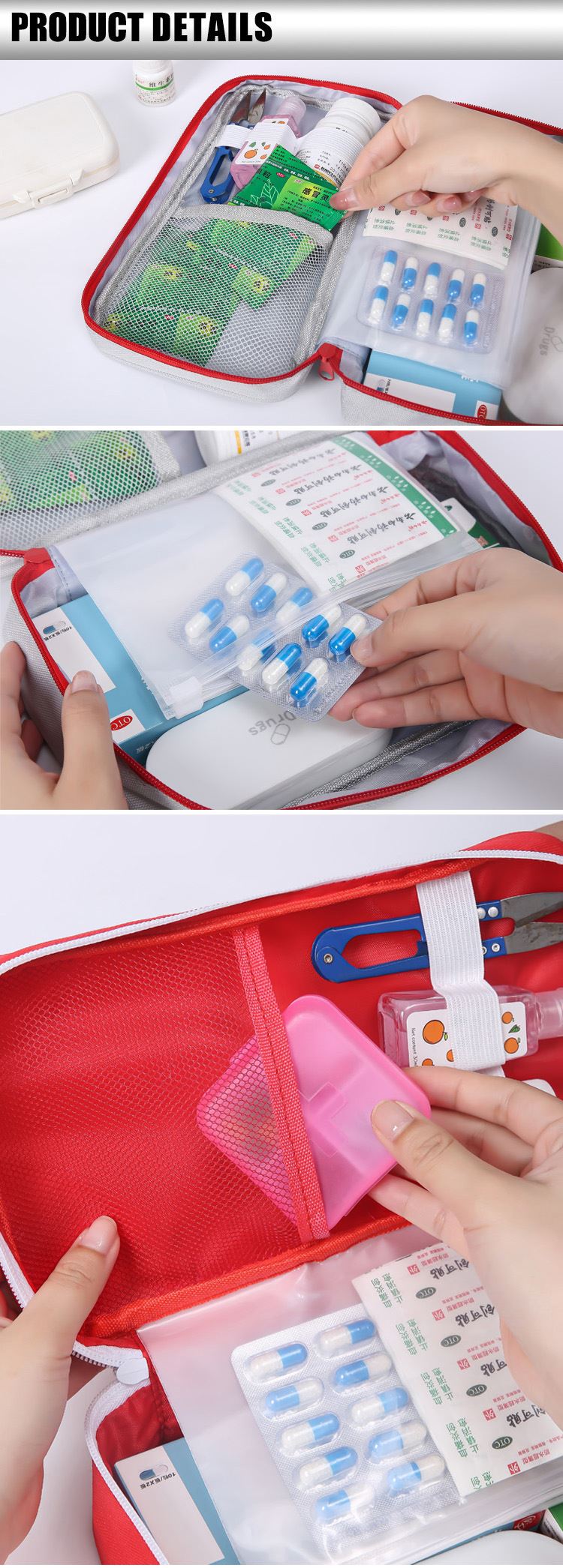 First Aid Bag with Compartments