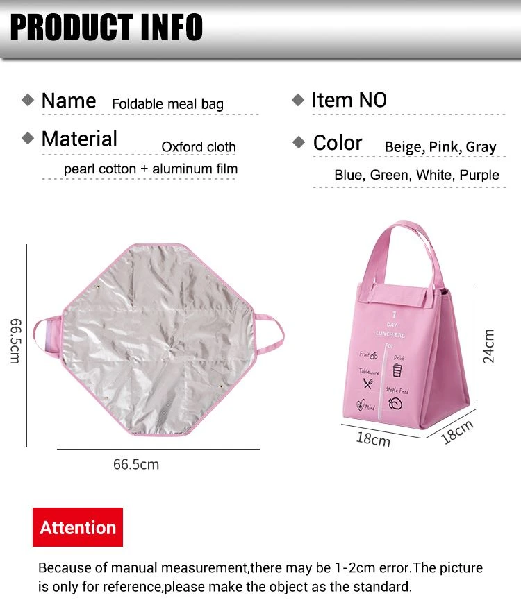 Foldable Lunch Bag for Daily Use and Travel