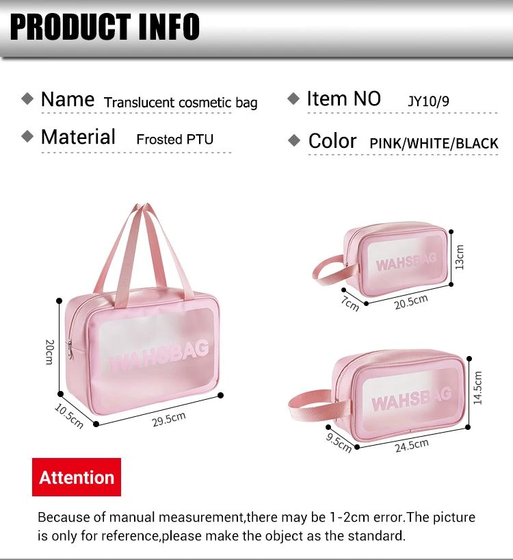 PVC Cosmetic Bag Three Piece Set PVC Cosmetic Bag Three Piece Set