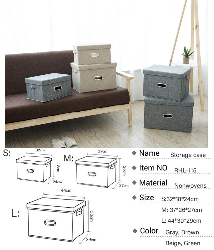 Foldable Home Closet Storage Baskets