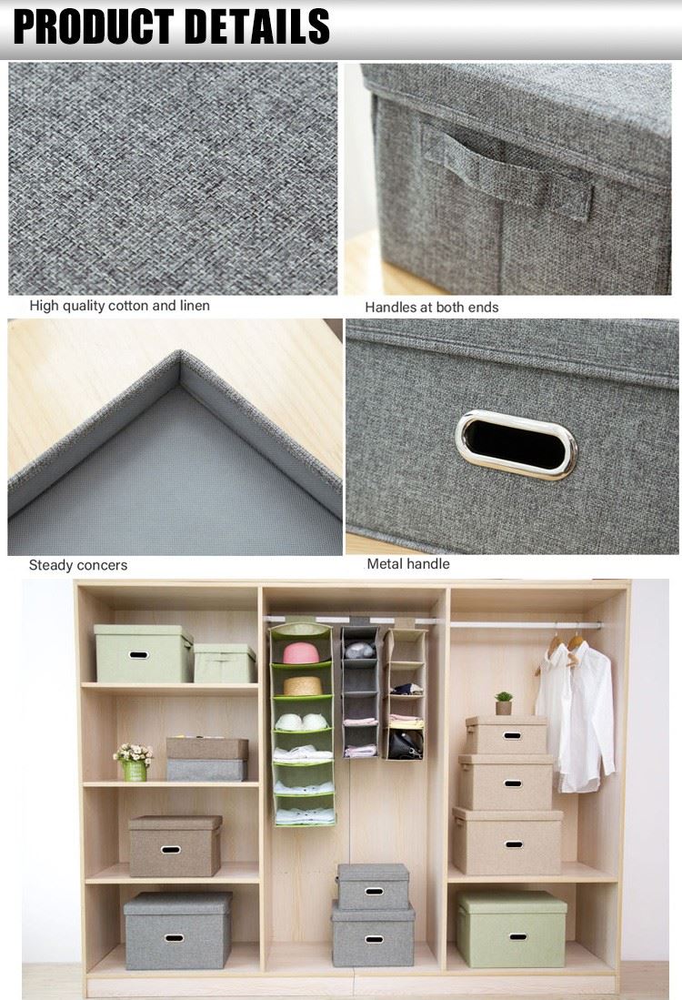 Foldable Home Closet Storage Baskets