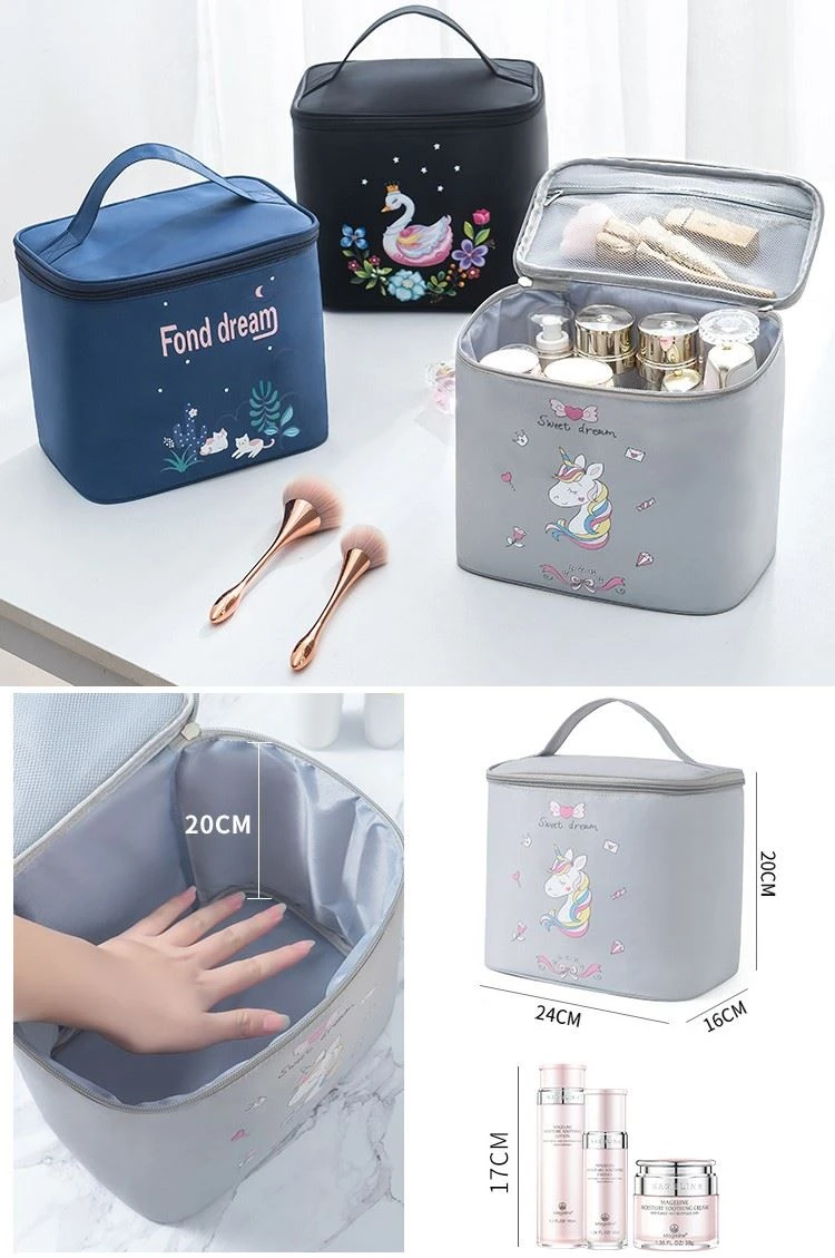 Large Capacity Square Makeup Bag