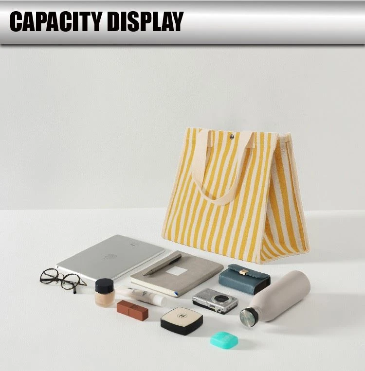 Shopping Shoulder Bag Tote Striped Handbag Shopping Shoulder Bag Tote Striped Handbag