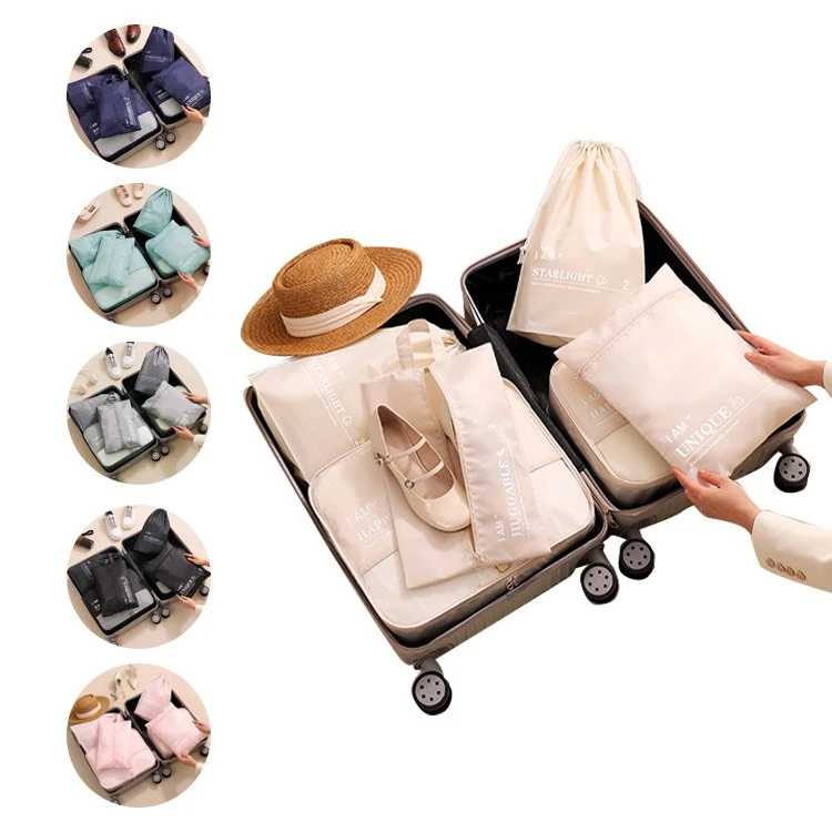 6pcs Travel Clothing Bag for Luggage Clothes Sorting Packing