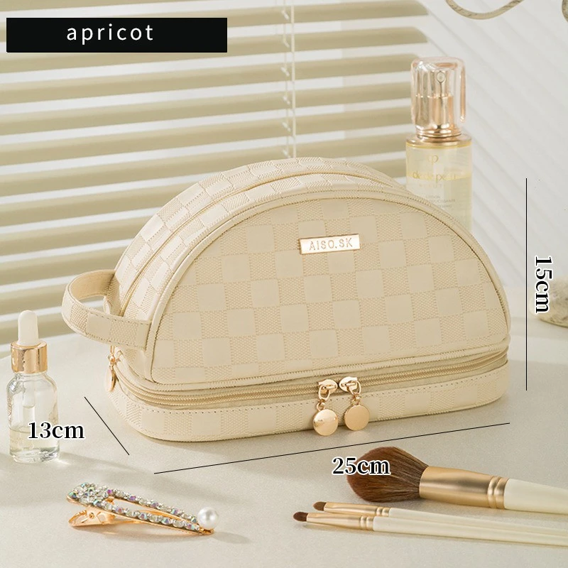Checkerboard Bag Portable Makeup Bag