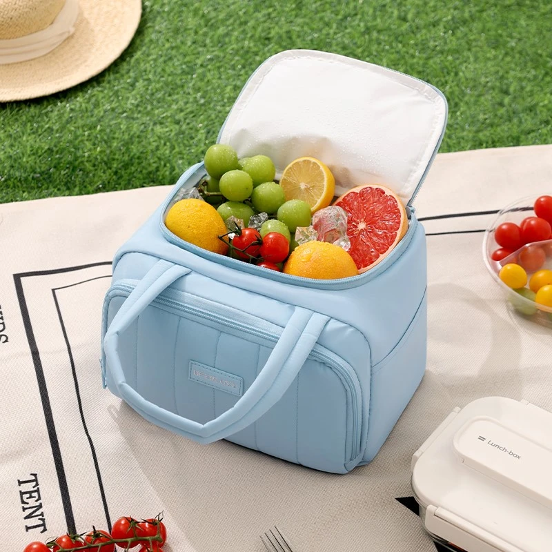Multi-pocket waterproof square lunch bag-7