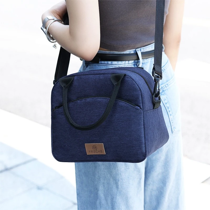 Large Opening Cooler Bag Portable Lunch Box Bag