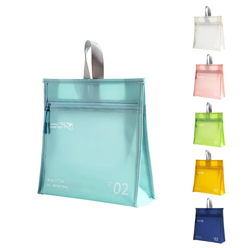 Makeup Bag With Handle Transparent Toiletries