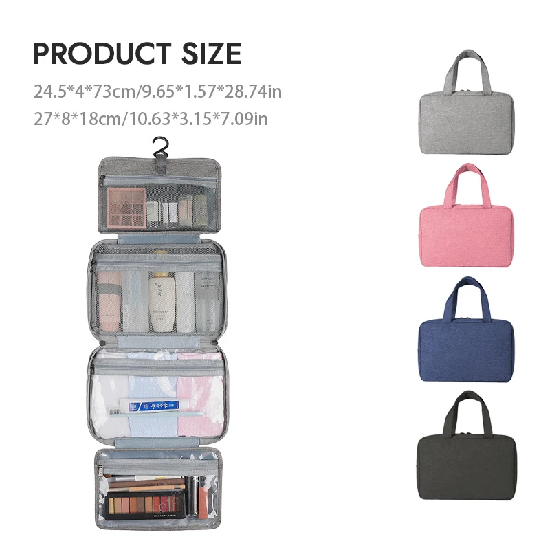 Mens Hanging Travel Toiletry Bag