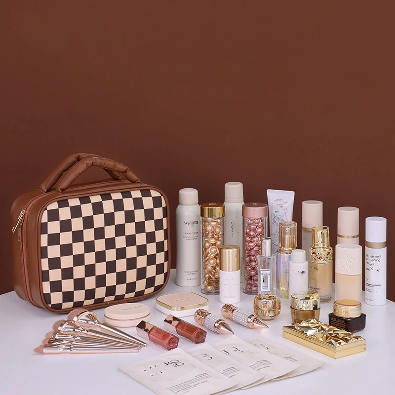 Multi-compartment Toiletry Cosmetics Bag
