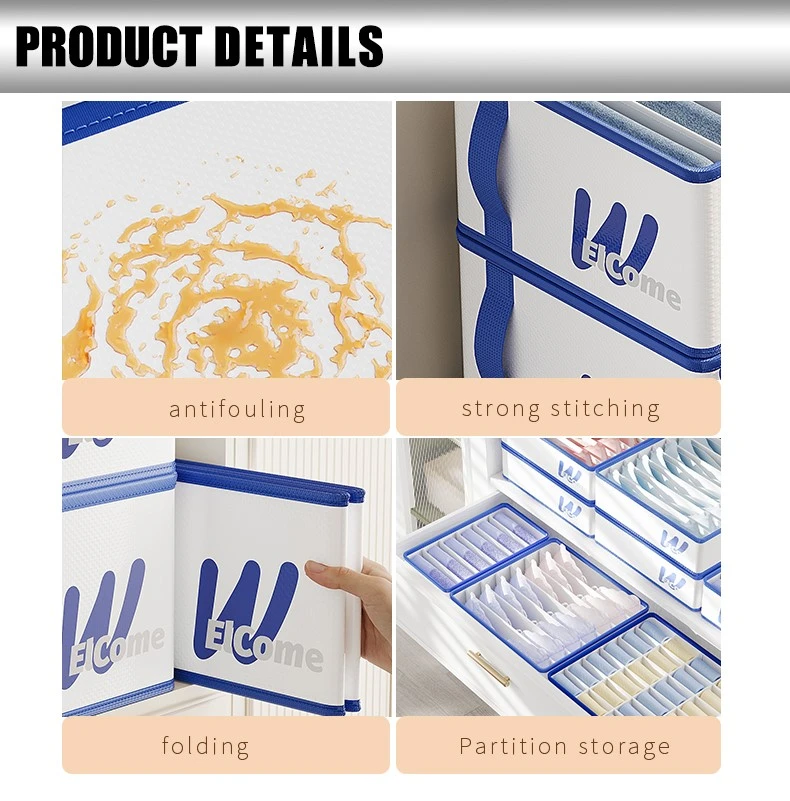 6/7/8/24 Grids Wardrobe Clothes Storage Box