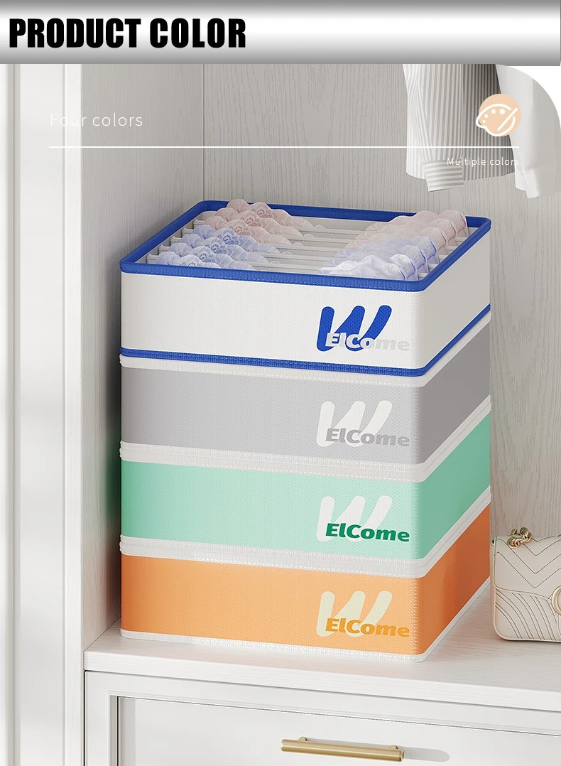 6/7/8/24 Grids Wardrobe Clothes Storage Box