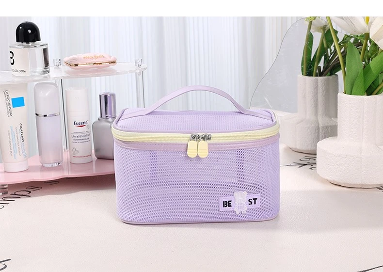 Mesh Organizer Bag Large Capacity Mesh Makeup Bag Mesh Organizer Bag Large Capacity Mesh Makeup Bag