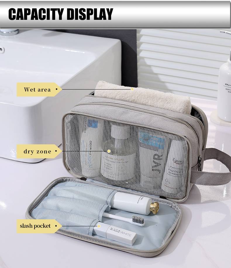 Multi-layer Bathroom Bag Portable Dopp Kit
