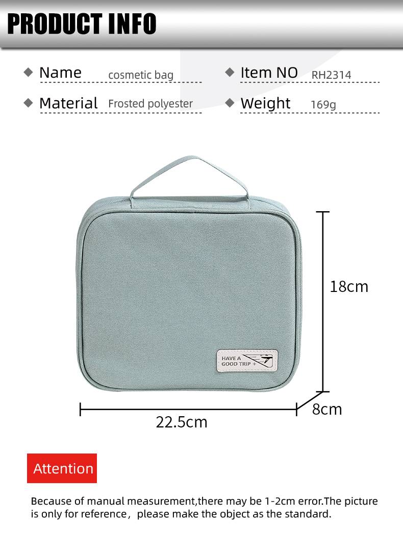 Square Zipper Style Cosmetic 6 Square Zipper Style Cosmetic 6
