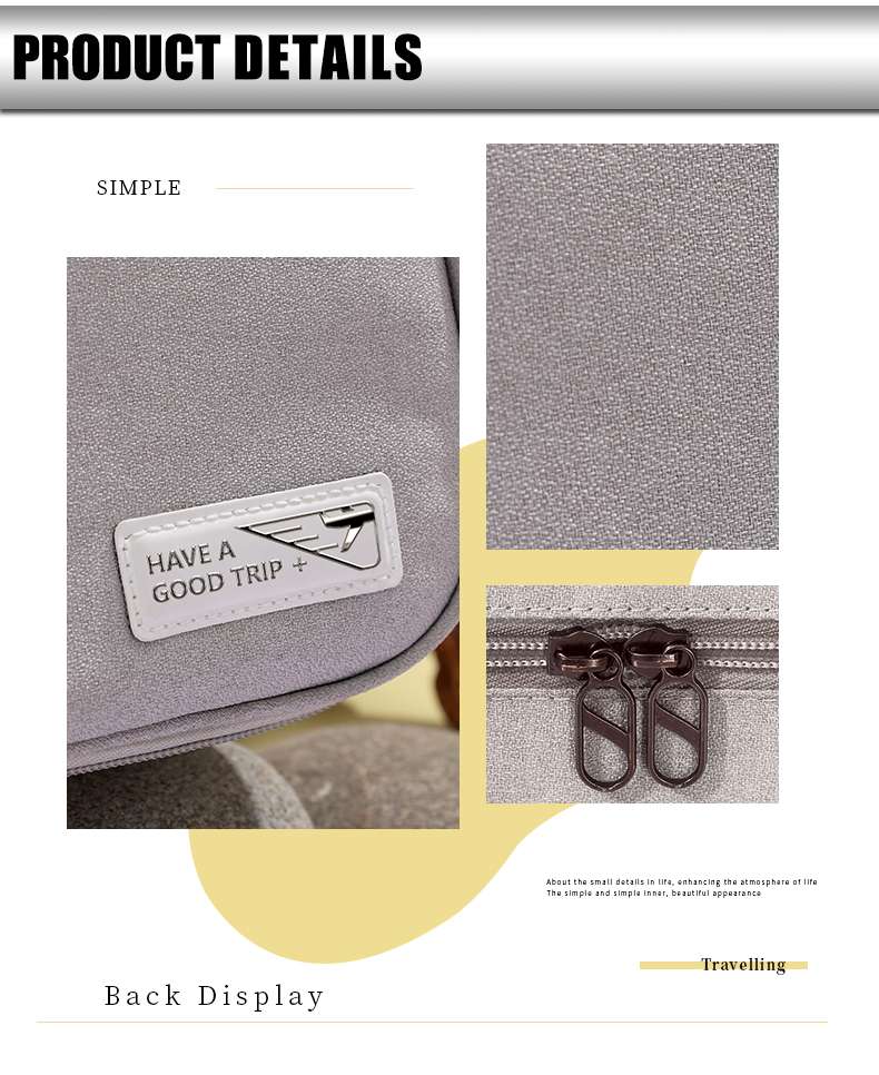 Square Zipper Style Cosmetic 8 Square Zipper Style Cosmetic 8