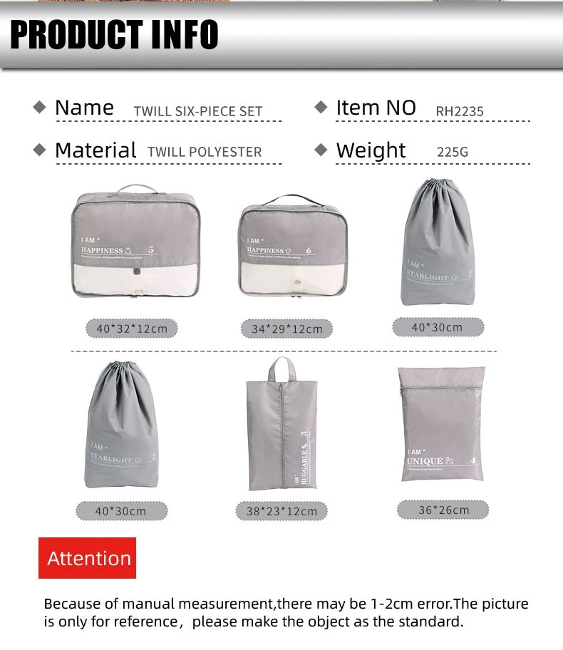 7pcs Travel Bag Set Organizer 2 7pcs Travel Bag Set Organizer 2