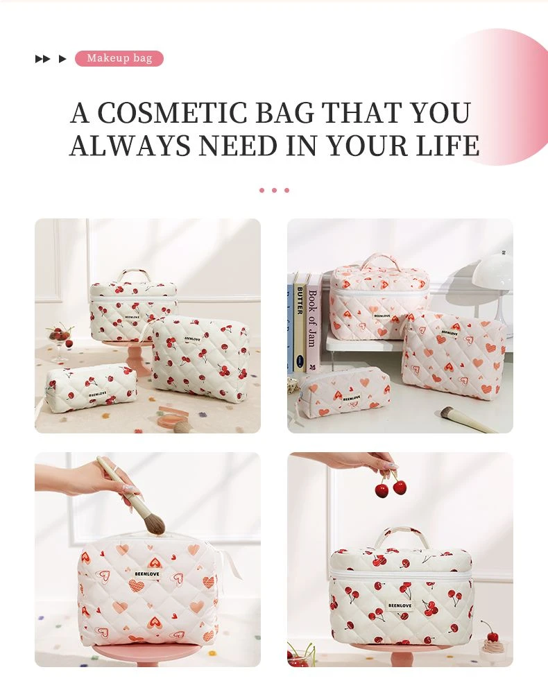 3Pcs Cherry Pattern Quilted 4 3Pcs Cherry Pattern Quilted 4