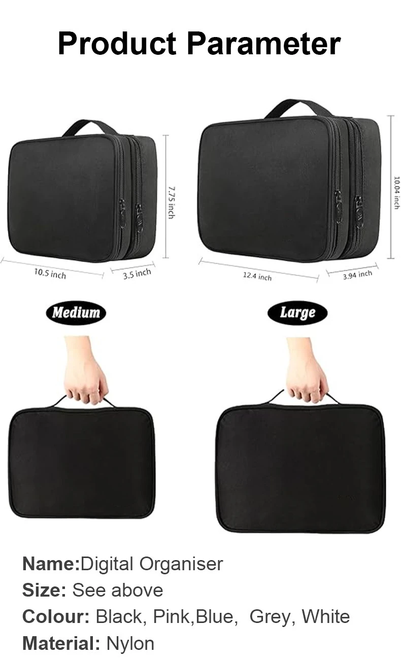2 Layer Electronics Organizer 3