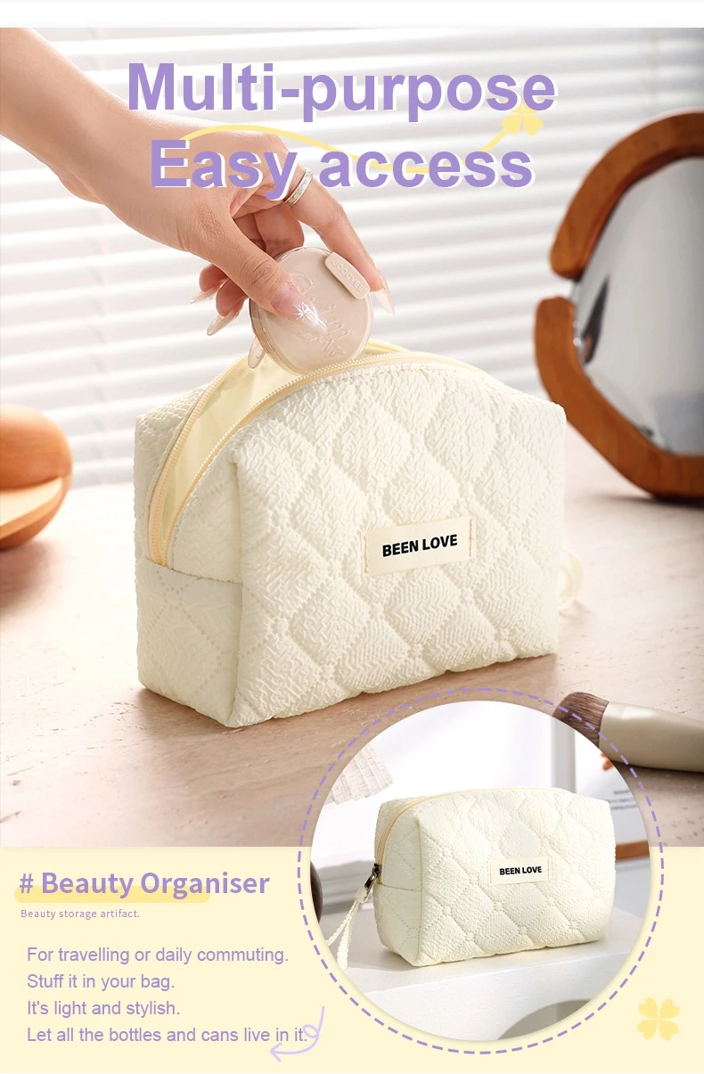 Cotton Quilted Makeup Bag7