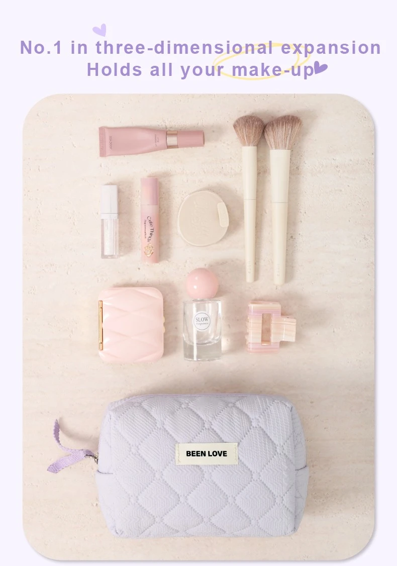Cotton Quilted Makeup Bag5