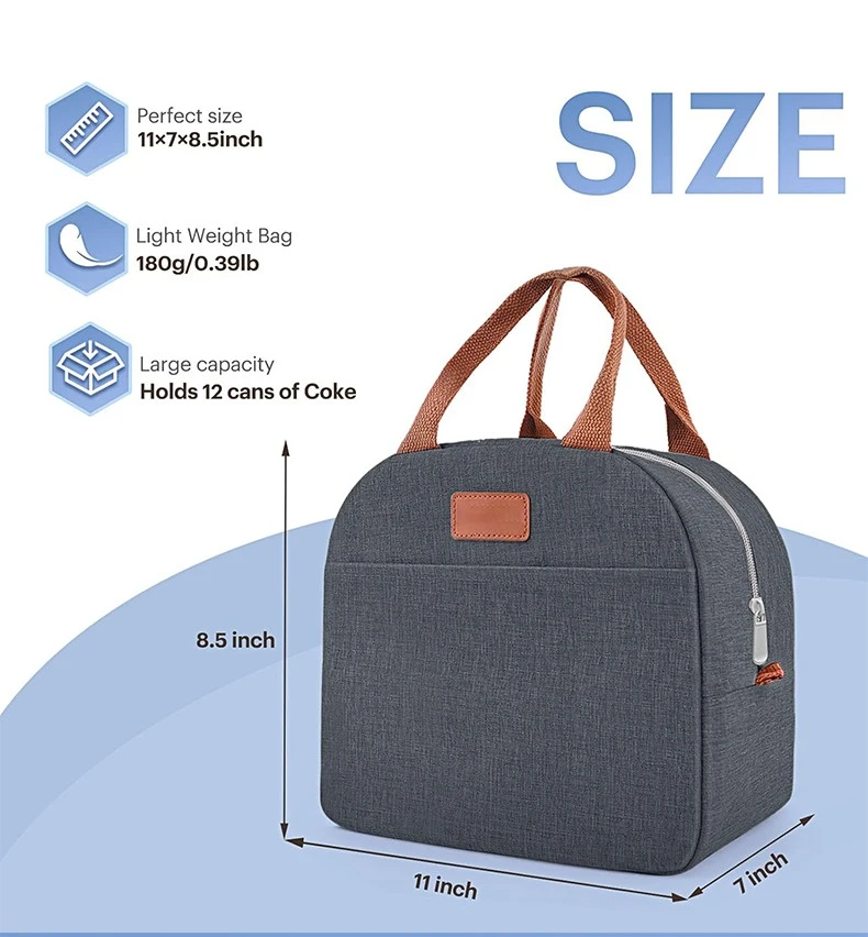 Oxford Lunch Bag Cooler Grey2