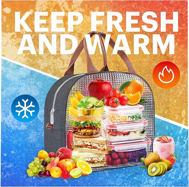 Oxford Lunch Bag Cooler Grey6