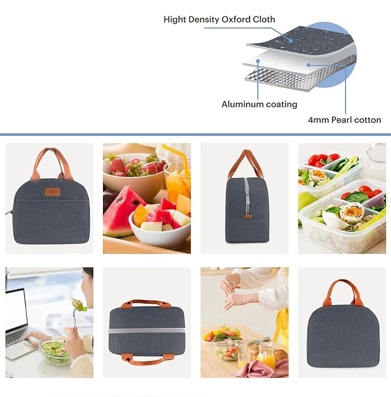Oxford Lunch Bag Cooler Grey4