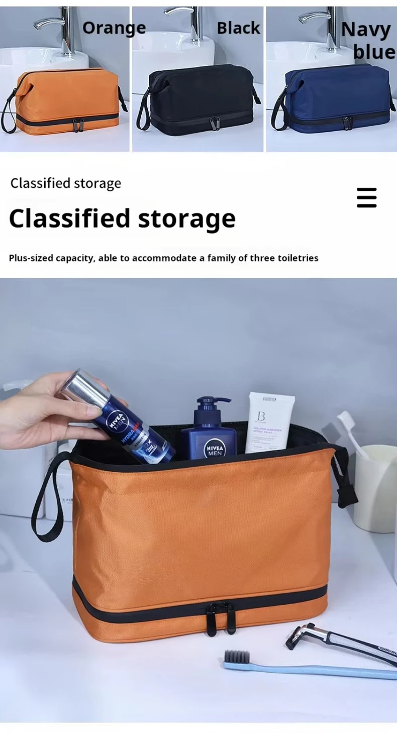 2 Layers Toiletries Travel Bag5