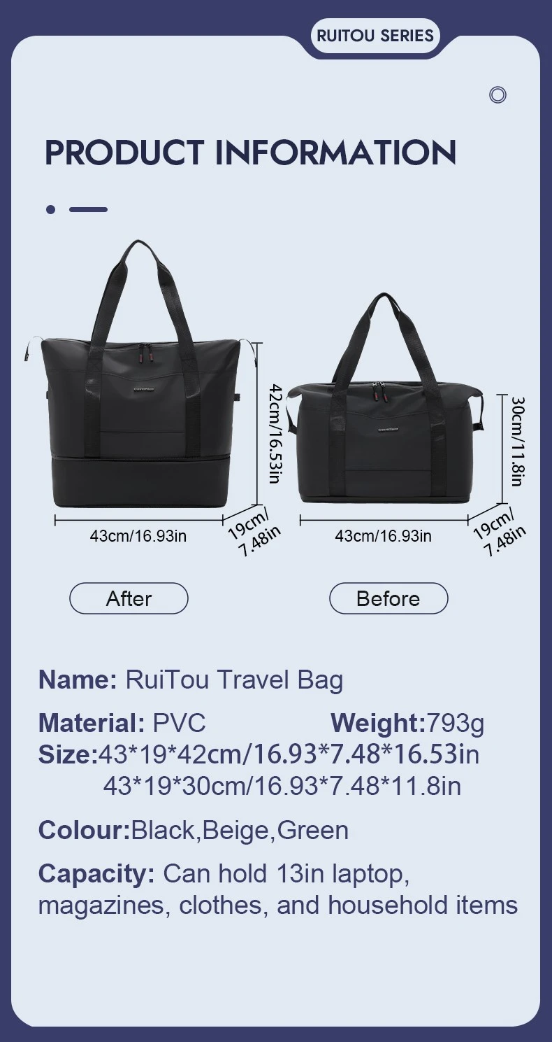 Foldable Travel Weekend Bag3