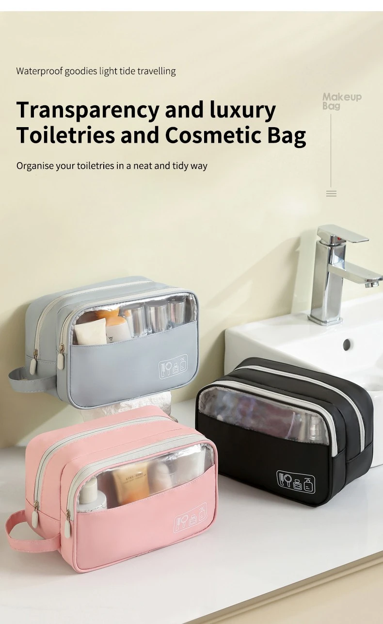 2 Layers Large Travel Toiletry10 2 Layers Large Travel Toiletry10