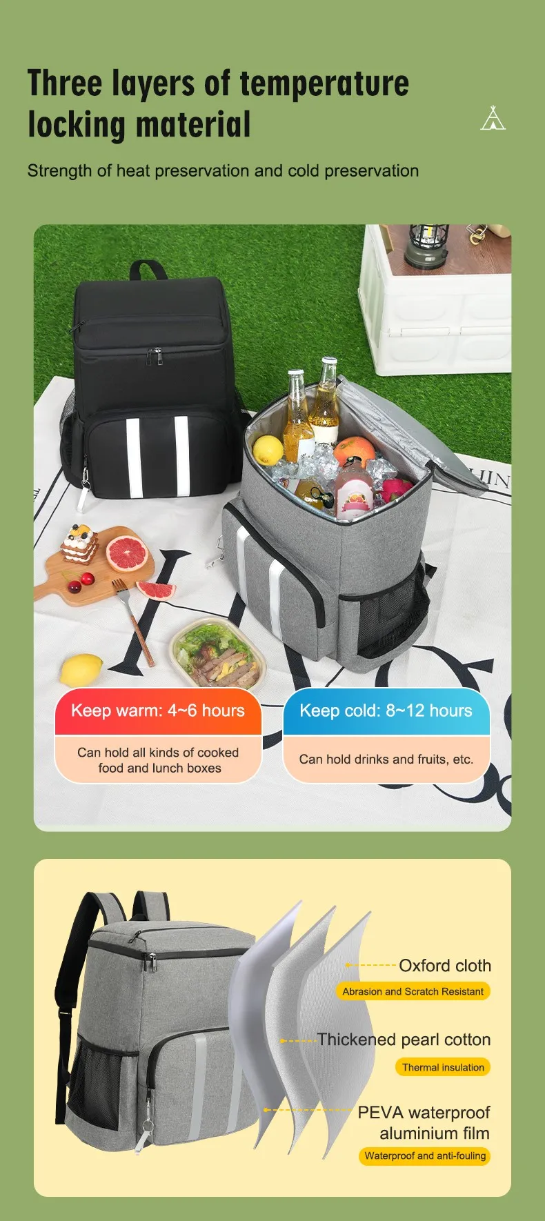 Thermal Cooler Backpack Fresh-Keeping Thermal Cooler Backpack Fresh-Keeping