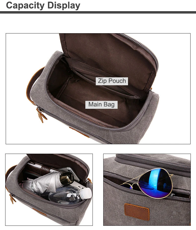 Canvas Dopp Kit Toiletry Bag