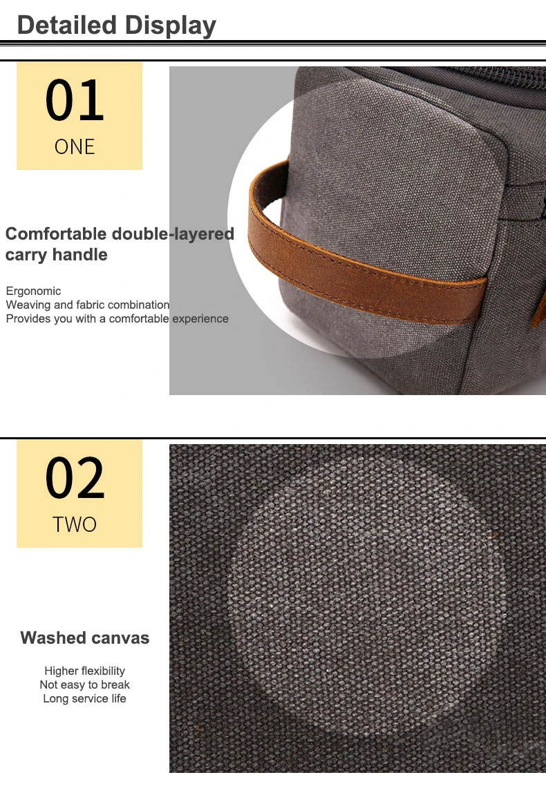 Canvas Dopp Kit Toiletry Bag
