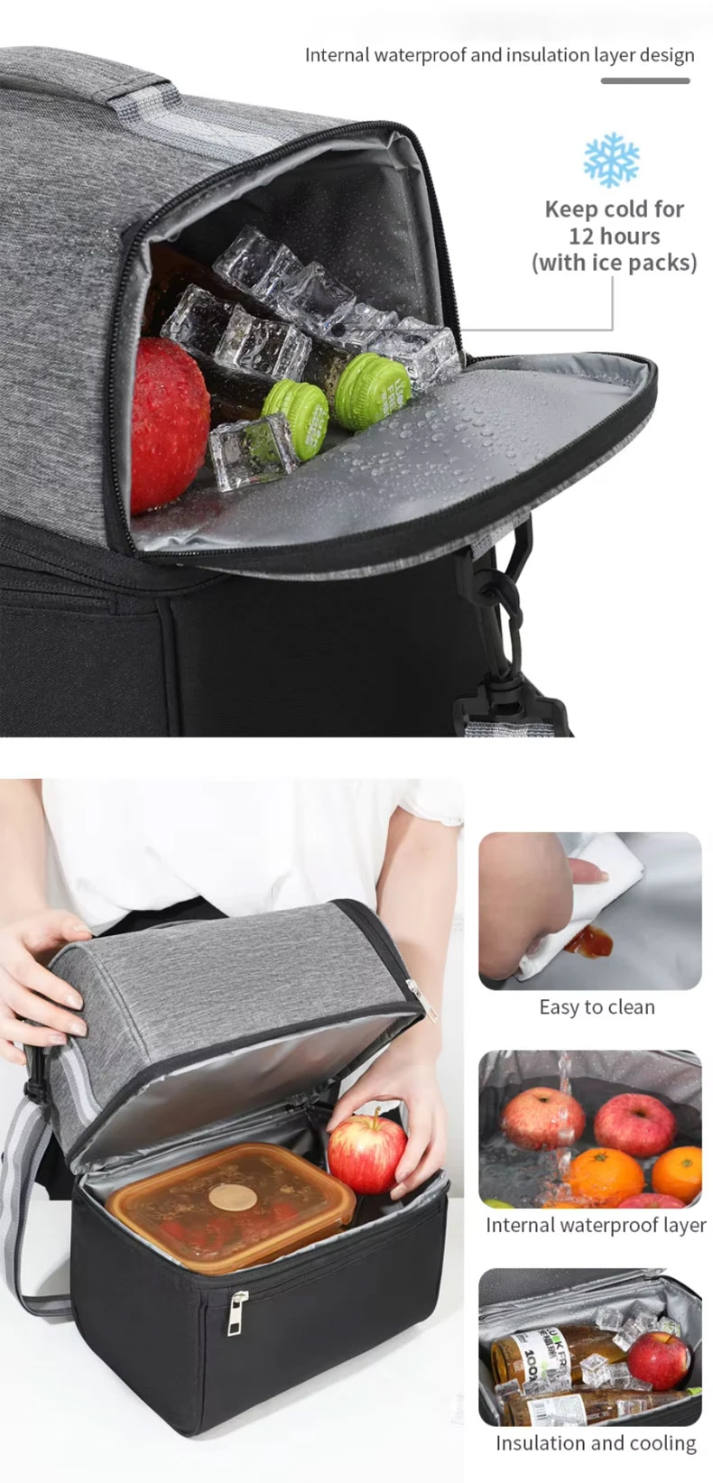 Cooler Bag Insulated with Adjustable Shoulder Strap Cooler Bag Insulated with Adjustable Shoulder Strap