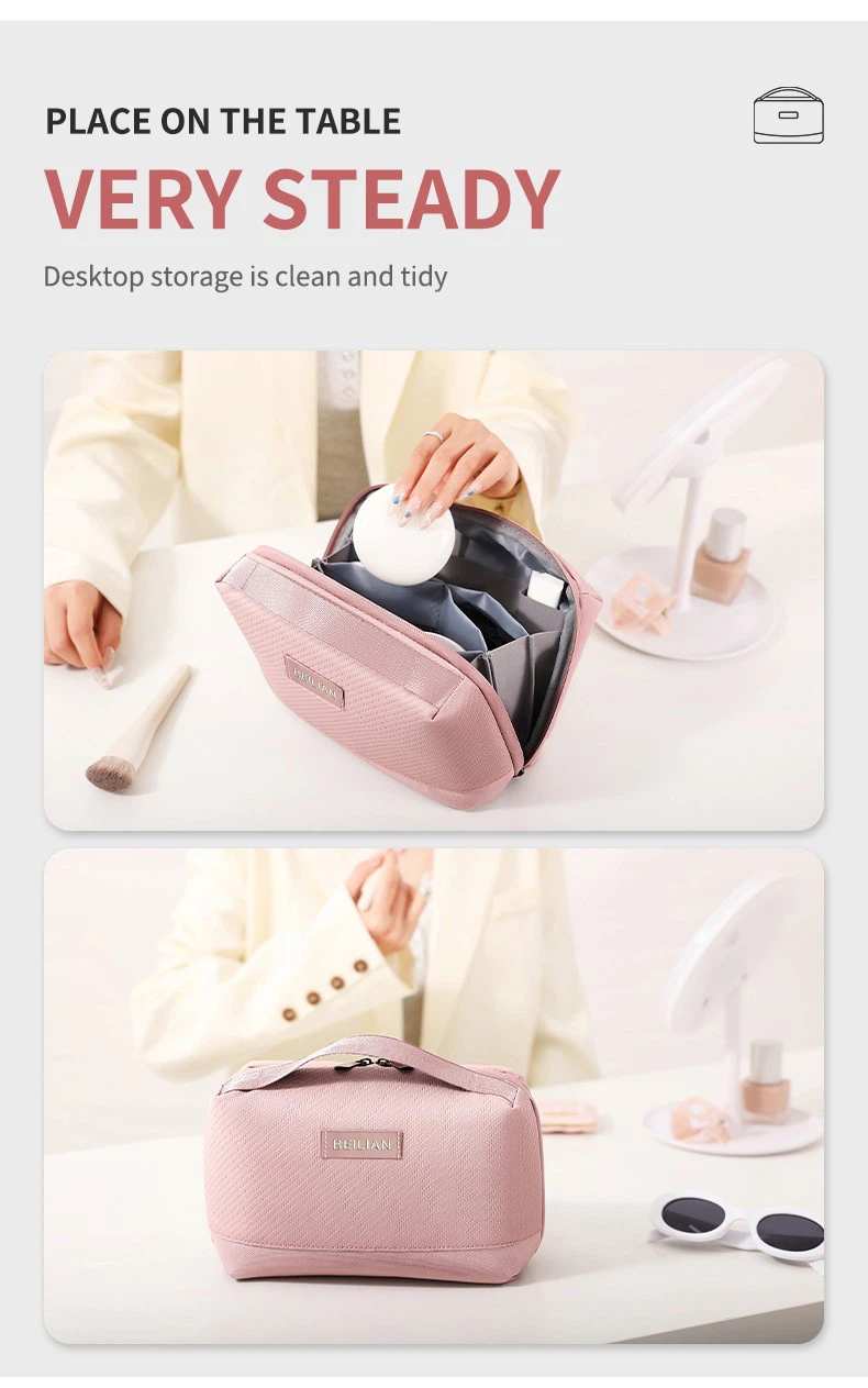 Lightweight waterproof breathable cosmetic bag-5