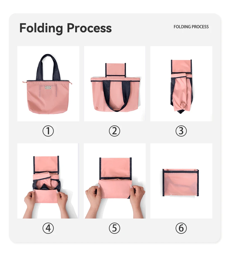 Contrast color waterproof shopping bag-7
