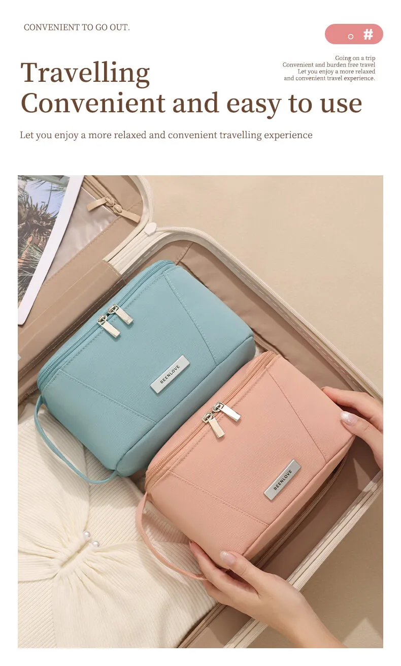 Large opening travel cosmetic bag-6 Large opening travel cosmetic bag-6