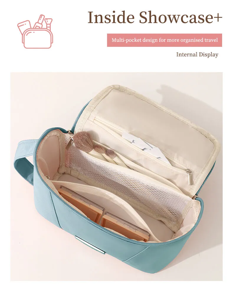 Large opening travel cosmetic bag-3 Large opening travel cosmetic bag-3