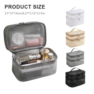 2-Layers Mesh Toiletry Bag