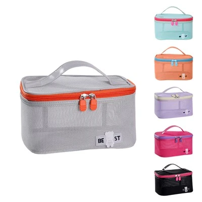 Mesh Organizer Bag Large Capacity Mesh Makeup Bag