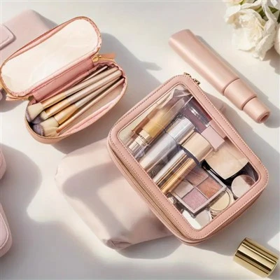 Portable Clear Makeup Bag Organizer